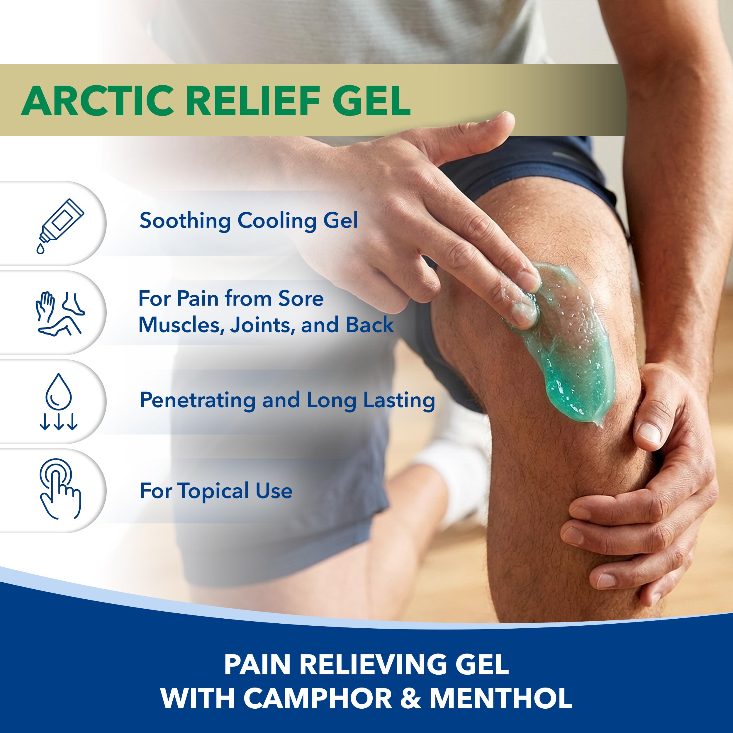 Arctic Relief Gel with Natural Menthol, 4 oz — Amazon image 2