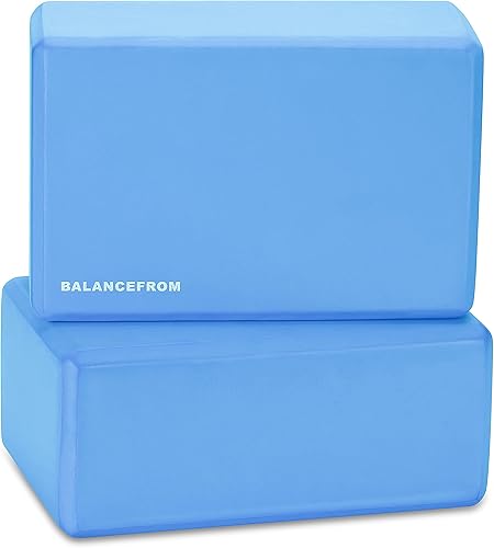 Miniatura 6 de Fitvids Esterilla de yoga y rodillera multiusos de 12 pulgada extra gruesa de alta densidad antidesgarro con correa de transporte y bloques de yoga