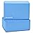 BalanceFrom Set of 2 High Density Yoga Blocks, 9x6x4 Each, Pair (Blue)