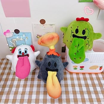 Amazon.co.jp: 吐き出す舌 ぬいぐるみ ペンダント 吐き出す舌