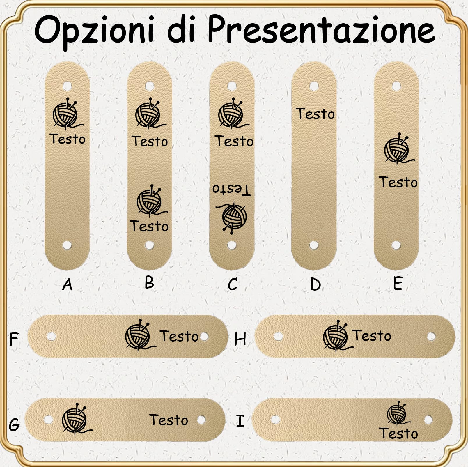 Etichette Personalizzate da Cucire con Rivetti per Vestiti 10-100pcs