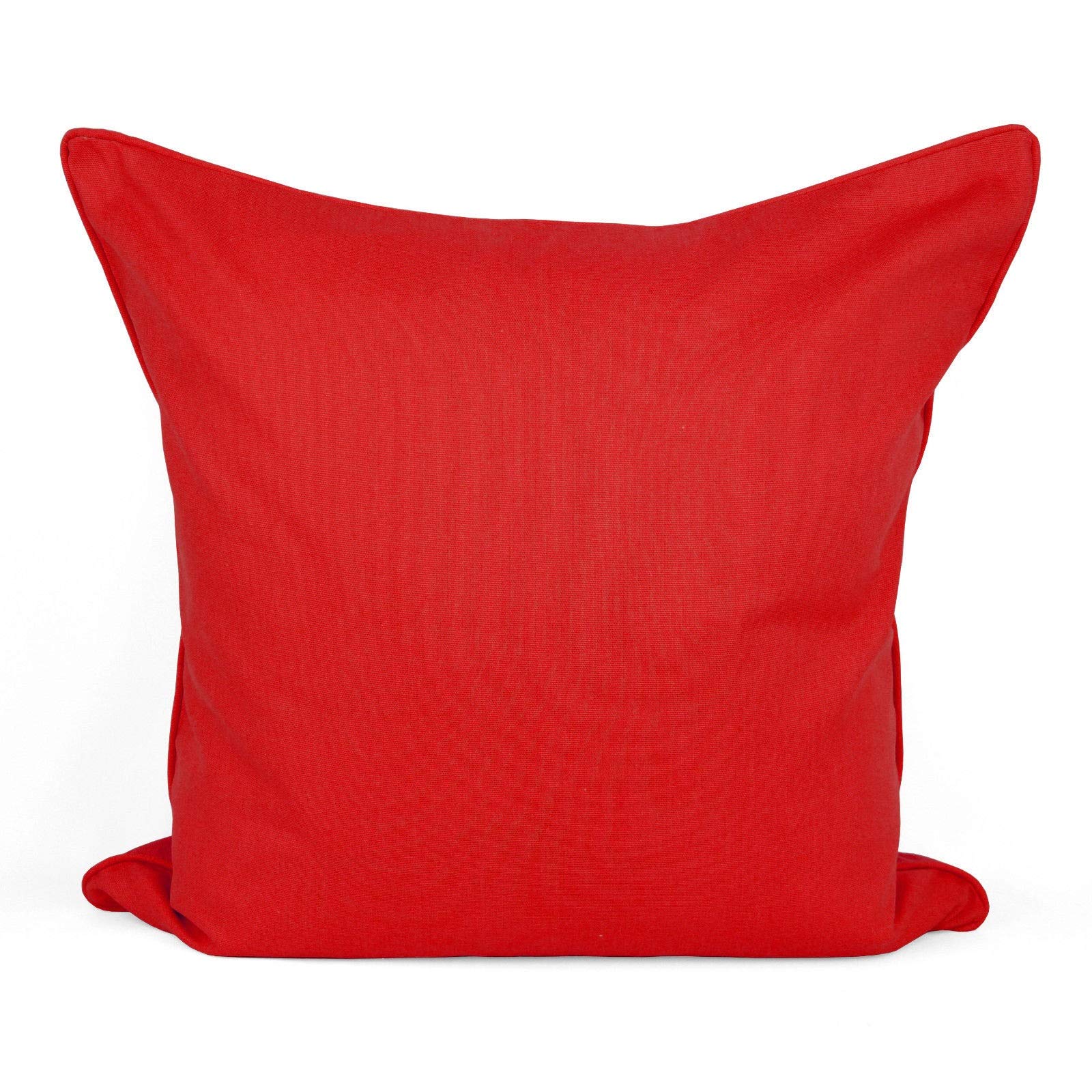 AR Plain Dyed 100% Cotton Cushion Cover Size 16"x16", 18"x18", 20"x20" (20"x20", RED)