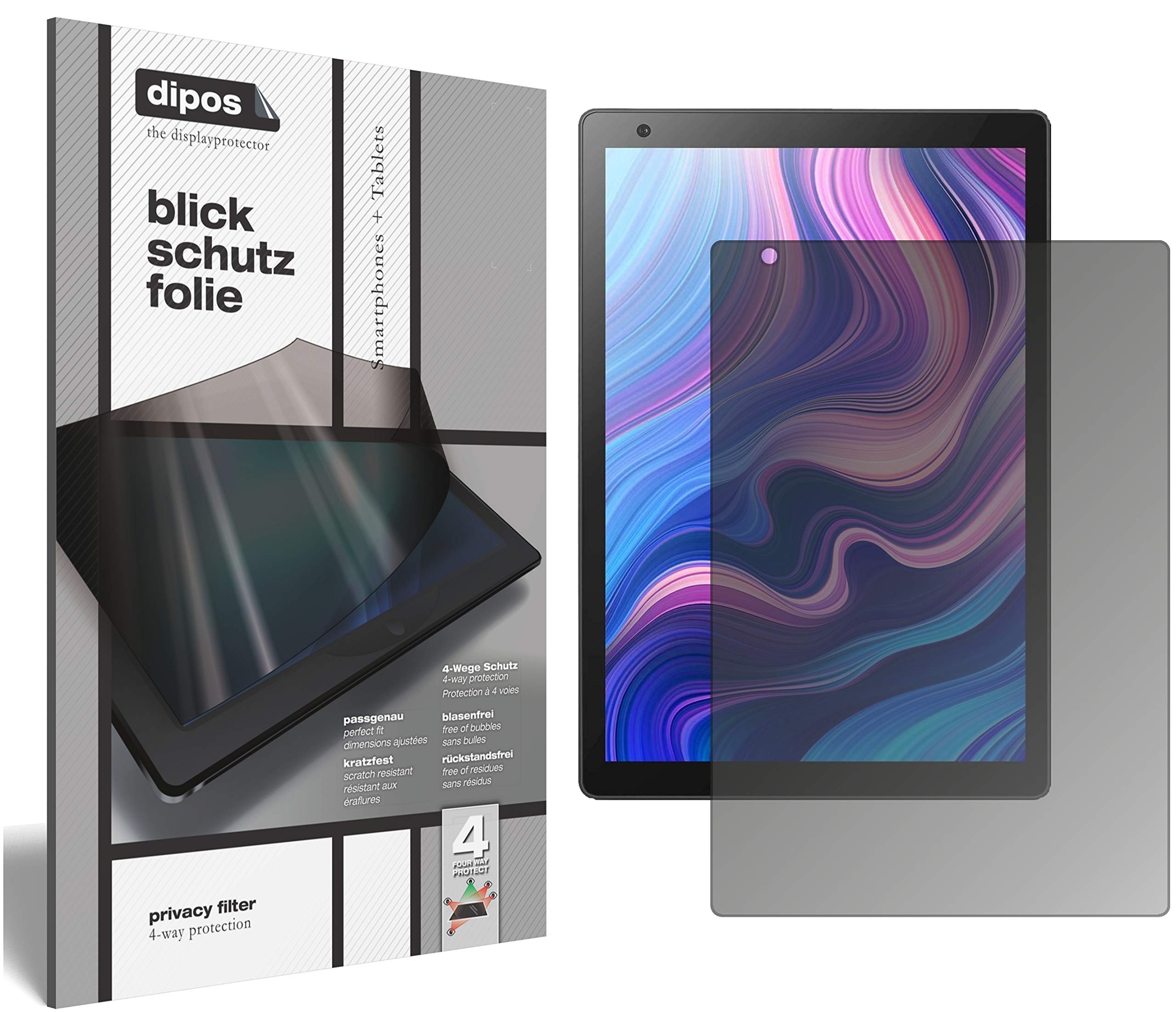 dipos Pellicola Privacy per Vankyo MatrixPad Z10 10.1 Zoll