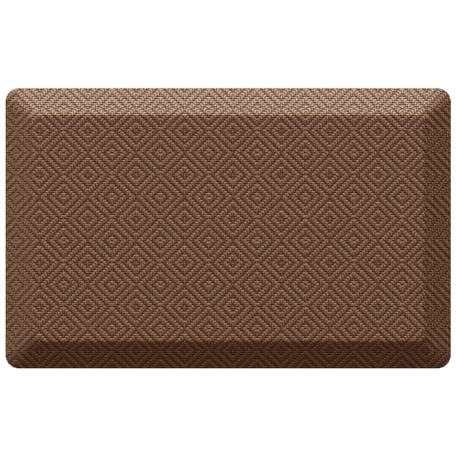 Ophanie Kitchen Mats for Floor, 9/10 Inch Thick Kitchen Rugs, Anti Fatigue Standing Cushioned Mat, Waterproof,Comfort Ergonomic Mat for Office, Home, Sink, 20''x39'' Brown Non-Slip Bottom