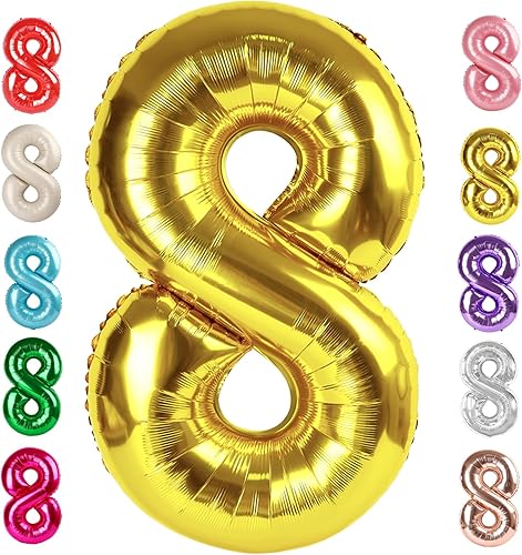 Vista 198 de Globos del números 0 de 40 pulgadas para formar los números 10, 20, 30, 40, 50, 60, 70, 80, 90, 100, para decoración de cumpleaños, bodas, eventos