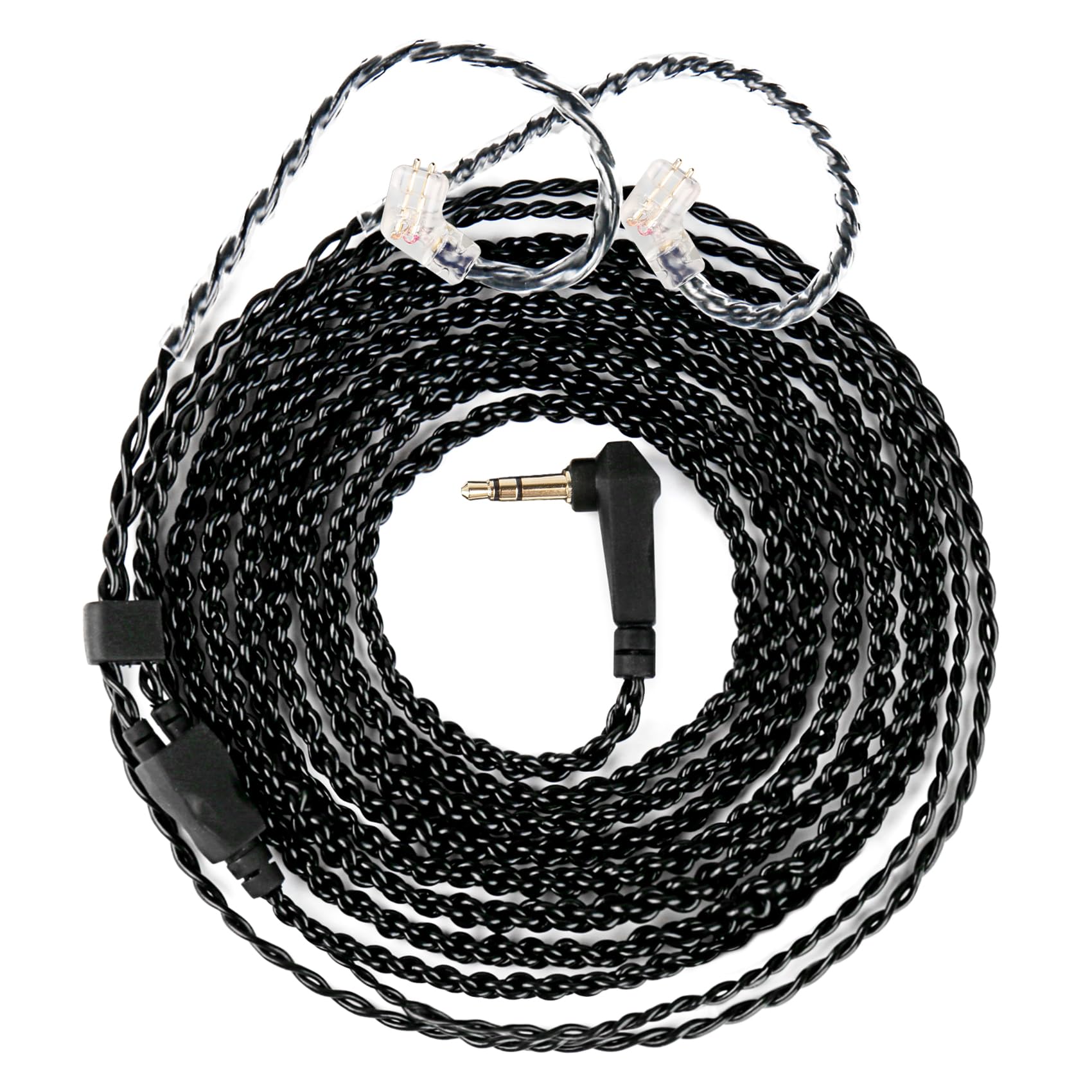 Yinyoo 16 Core Silver Plated Upgrade Earphone Cable, Upgraded 2PIN Detachable Earphone Cable Replacement Earphone Wire 3.5mm Plug for KZ ZST AS10 TRN V80 V90 CCA C10 C16 — view 63