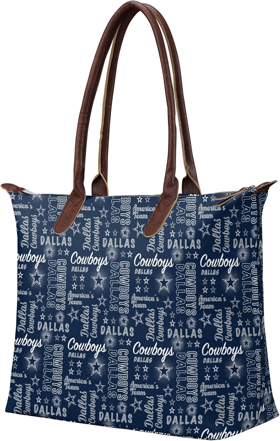 FOCO NFL womens Nfl Team Logo Spirited Style Printed Tote Bag