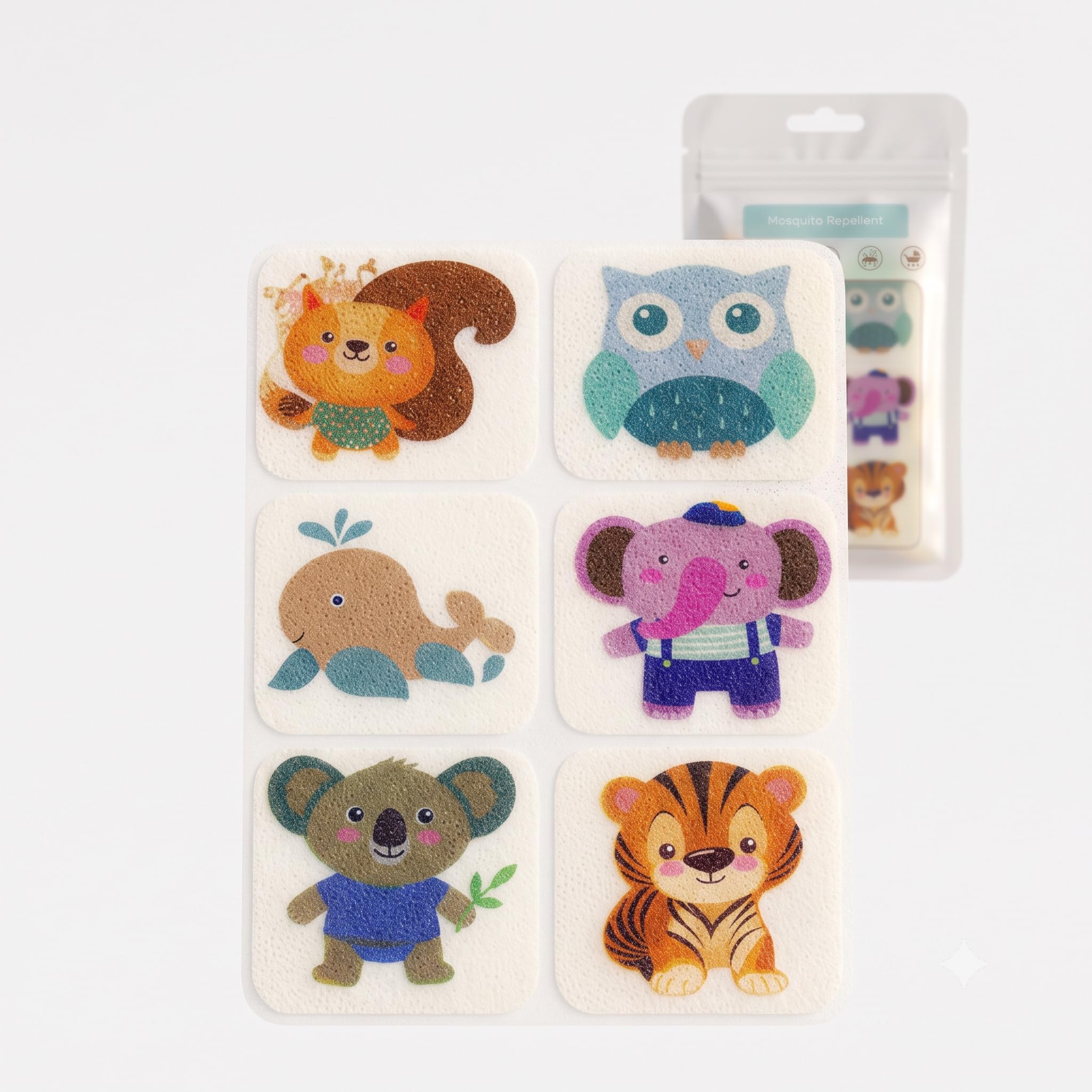 Affordable Natural Mosquito Repellent Patches 36 Pcs | Best Value Natural Protection | Under Budget | DEET Free Kids Safe | Cute Animal Stickers | 24 Hours India-image-32