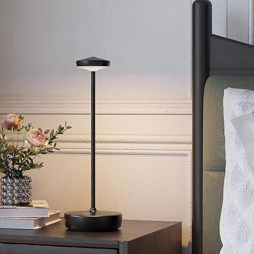 Miniatura 4 de Cordless LED Table Lamp,Rechargeable 5000mAh Battery - Touch Control 3-Level Brightness with Memory Function,Portable IP54 Waterproof Desk lamp for