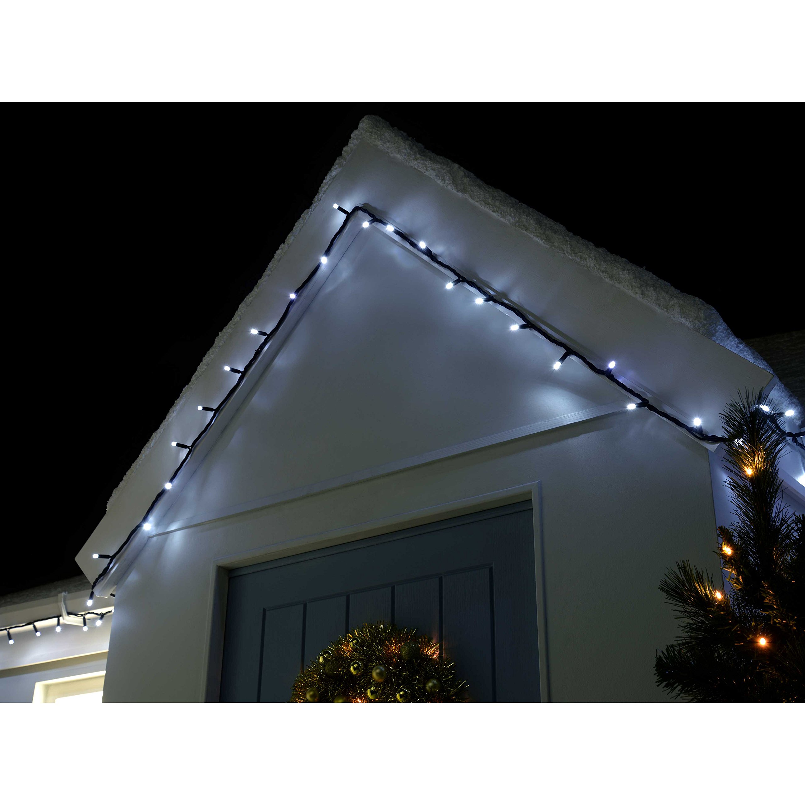 WeRChristmas Connectable Rubber Light Extension Set including 50-LED - White, 50 LED - Image 4