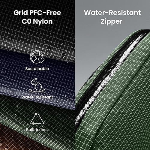 Vista 12 de tomtoc Estuche organizador de accesorios de viaje para electrónicos y cables, para teléfono, Airpods, unidad USB y artículos diarios y esenciales