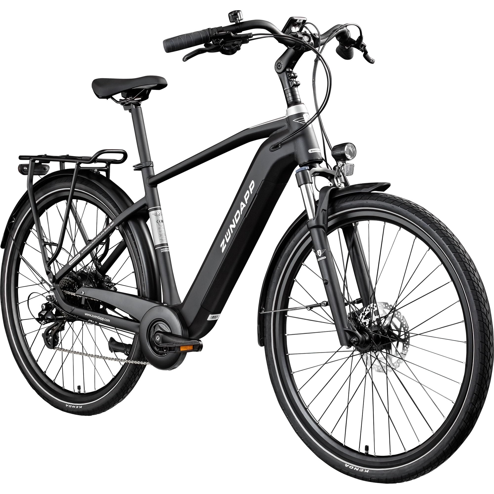 ZÜNDAPP Ebike Herren 28 Zoll Trekkingfahrrad | E Bike 8 Gänge 175-195 cm Elektro Fahrrad | E-Bike Elektrofahrrad mit hydraulischen Scheibenbremsen | Z810
