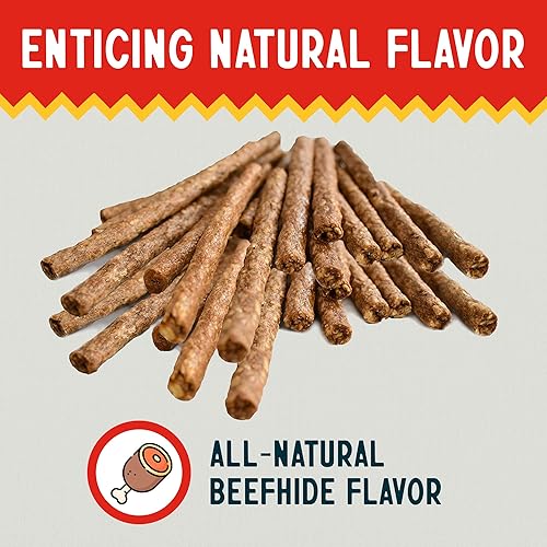 Miniatura 4 de Canine Chews Palitos de cuero crudo de 5 pulgadas para perros pequeños, golosinas de entrenamiento para perros pequeños y cachorros (paquete de 100)