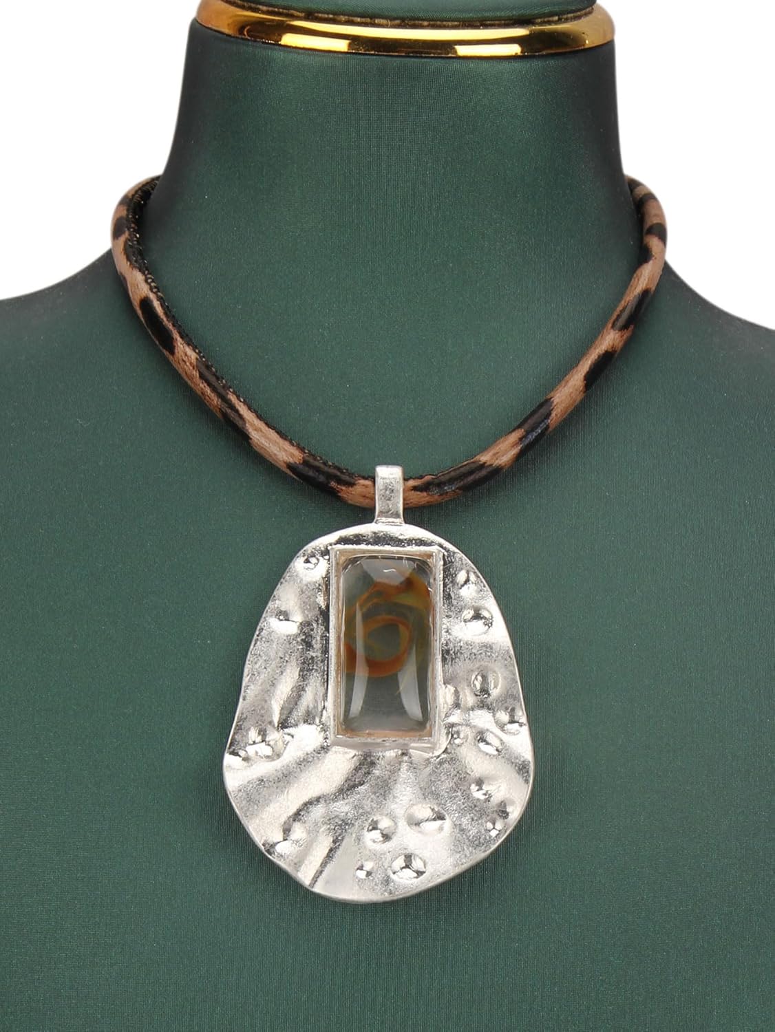 Leather Necklace for Women Vintage Boho Necklaces Black Cord Choker With Pendant Casual Chunky Leather Necklace Trendy - Image 2