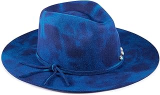 Fedora Hats Wide Brim Fedora 100% Wool Felt, Wide Brim Fedora for Women and Men Felt Panama Hat