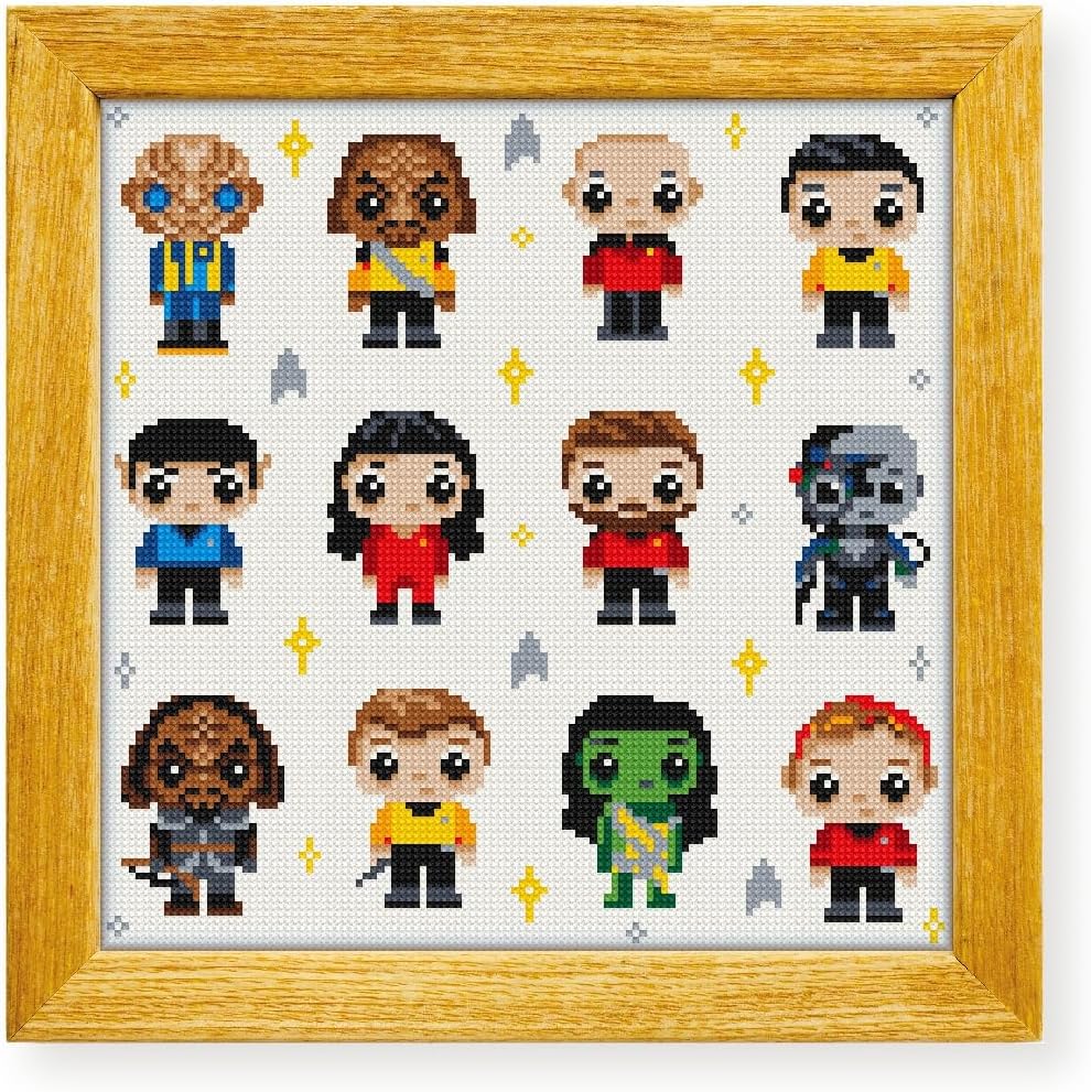 Awesome Pattern Studio Famous Characters Collection DS1713, Diamond Painting Kit, Diamond Art Kits for Adults, Full Drill 5D Diamond Dots Kits. All Items Included.