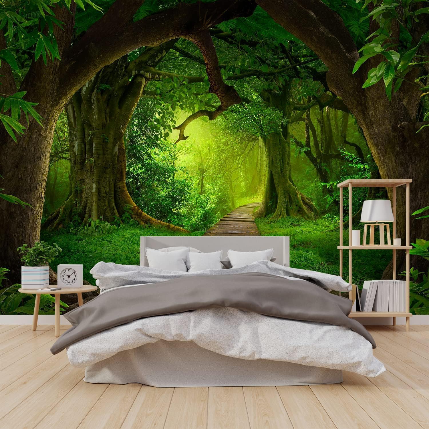 LILOKKO Custom 3d Forest Wallpaper Bedroom Beautiful Landscapes Mural