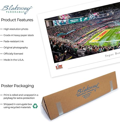 Miniatura 9 de Blakeway Panoramas - Fútbol de Tennessee, vista de zona final de tablero de ajedrez, decoración de pared panorámica y carteles