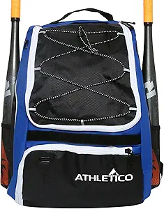Athletico Baseball Bat Bag Backpack for Youth & Adult