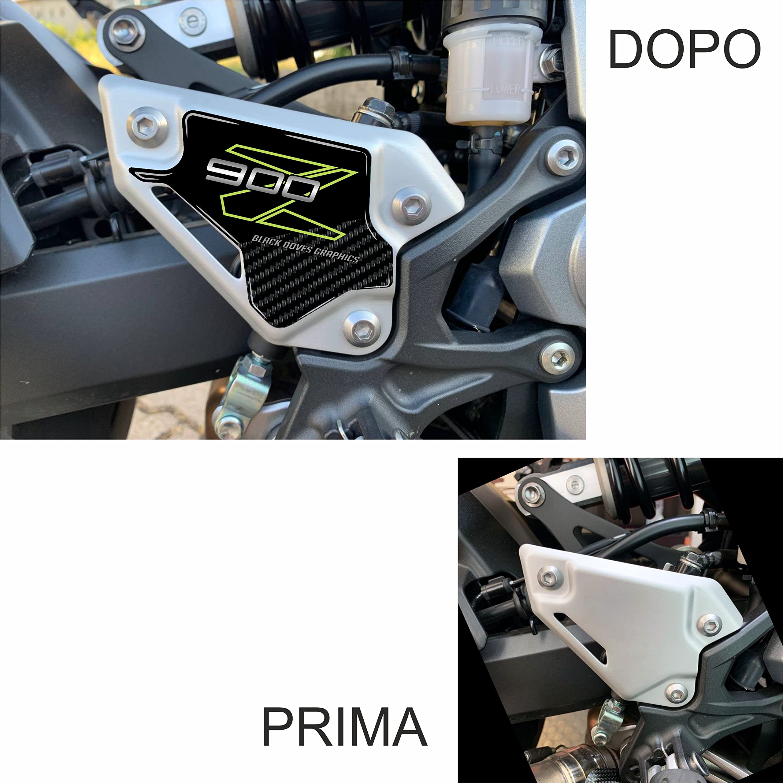 Klej Żywica Tank Pad kompatybilny z MOTO KAWASAKI Z900 Z 900 (Battitacco)