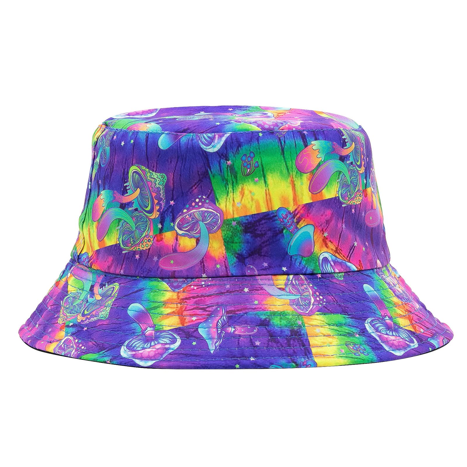 YAMEIZE Trendy Sombrero de Verano para - Mujeres Hombres Adolescentes Pescador de Doble Lado Elegante Sombrero Reversible Champiñón Sol Senderismo Playa al Aire Libre
