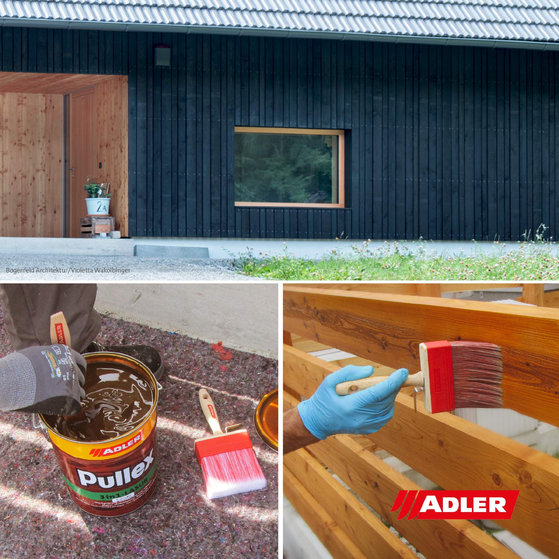ADLER Pullex 3 in 1 - Vernice per legno di palissandro, 5 l, impregnante, primer e vernice protettiva per legno per esterni