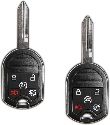 KeylessOption, entrada sin llave, llave de arranque de control remoto para auto, sin codificar, arranque remoto para CWTWB1U793 (paquete de 2).