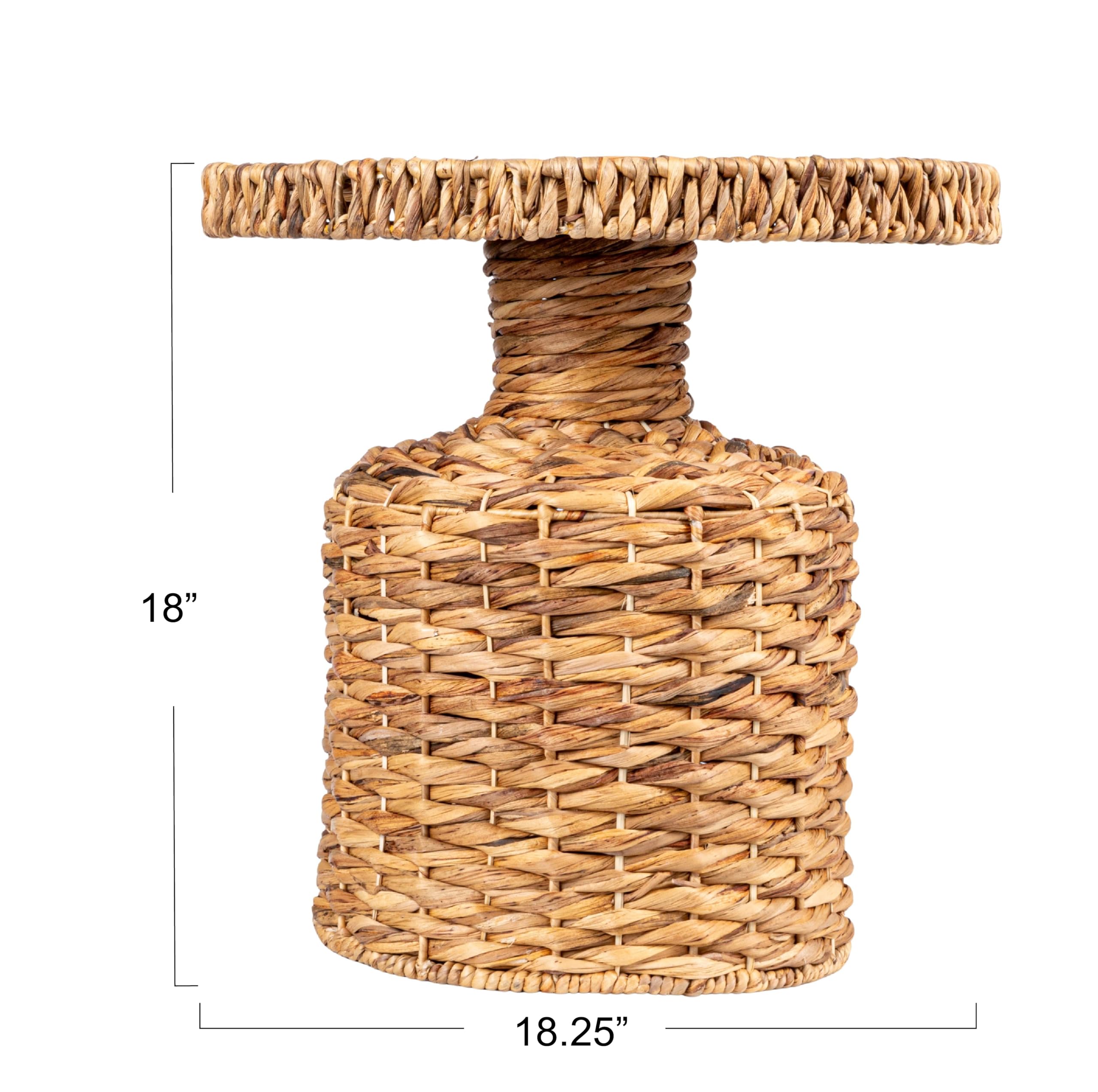 Amazon.com: Bloomingville Beige Natural Water Hyacinth Side Table