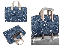 Vista 4 de Laptop Briefcase, Water Repellent Multi-Functional Shoulder Messenger Case Bag For MacBook Pro 15 inch and 16 inch-16 inch Laptop(Sol de Mayo)