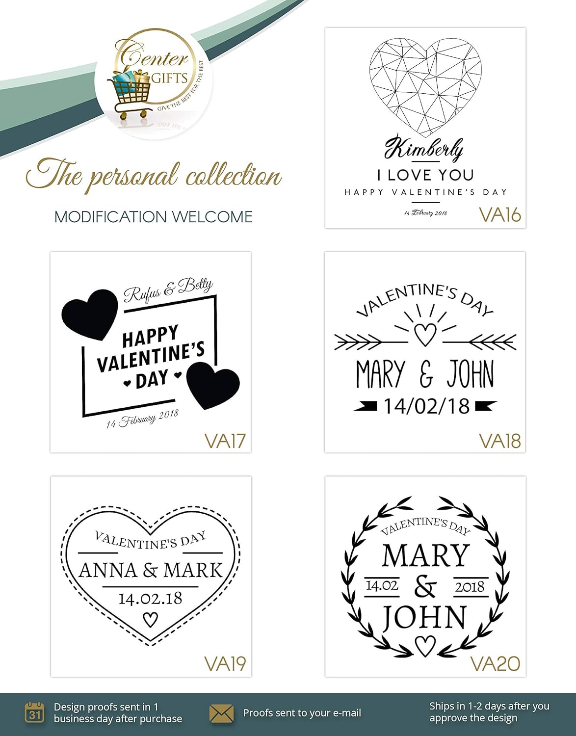 Personalized Valentine's Day Maritime Shot Glass