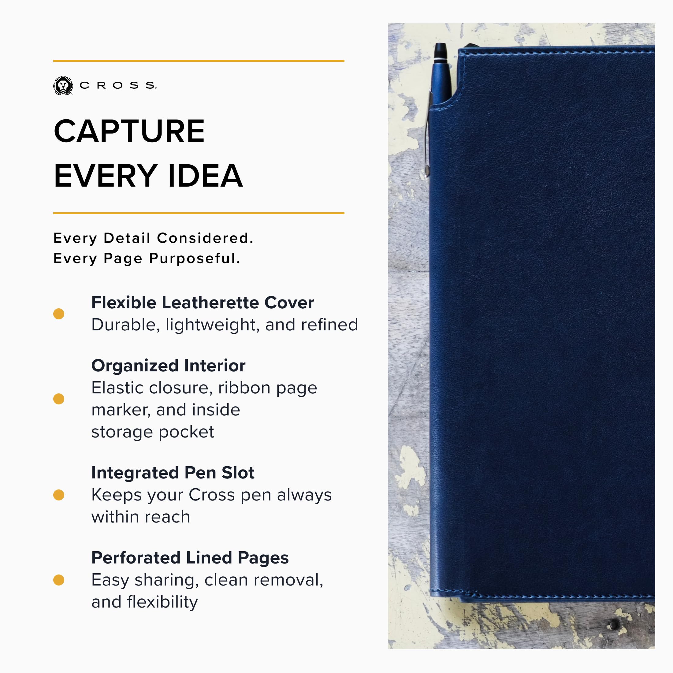 Cross Midnight Blue, Medium, Lined Journal