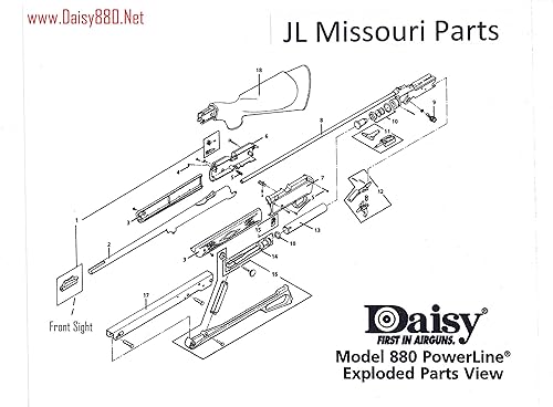 Miniatura 5 de Daisy Powerline 880880s8817880 Front Sight Blade Bb Pellet Air Rifle Fibra Óptica
