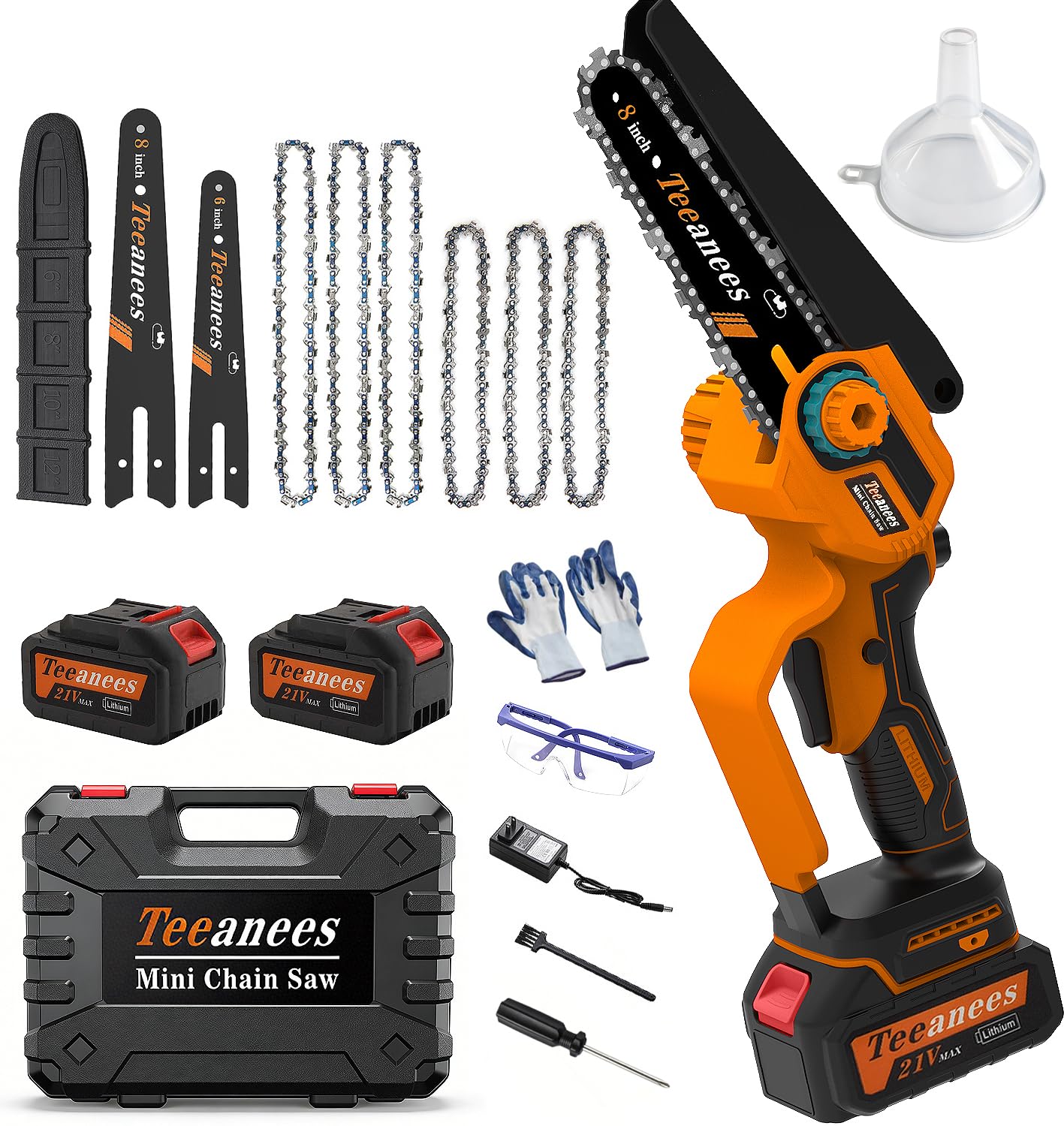 TEEANEES 8 Inch Mini Chainsaw