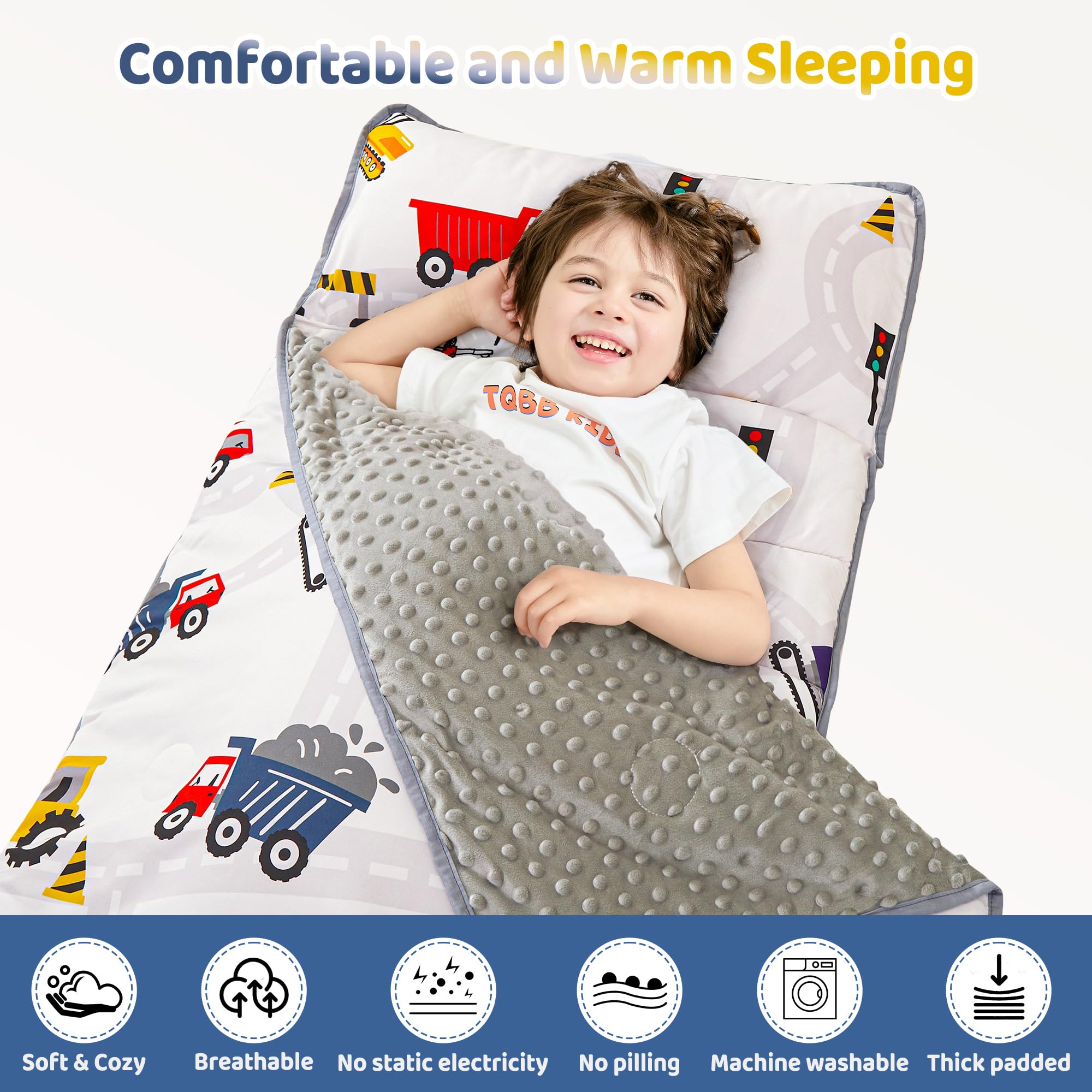 Amazon.com: Viviland Toddler Kid Nap Mat for Preschool, Boys Car