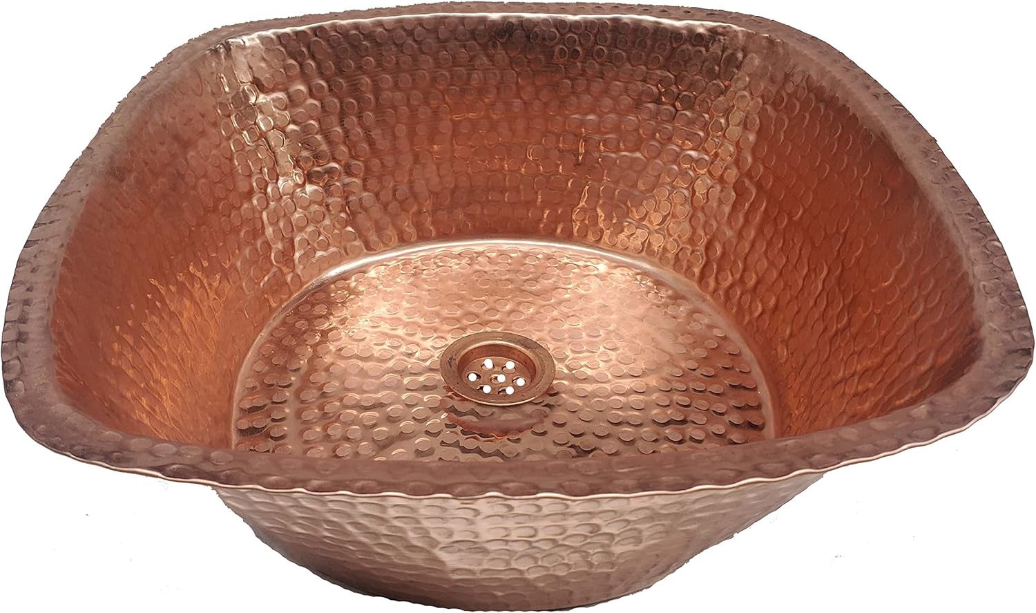 Square Polished Copper Sink Washbowl