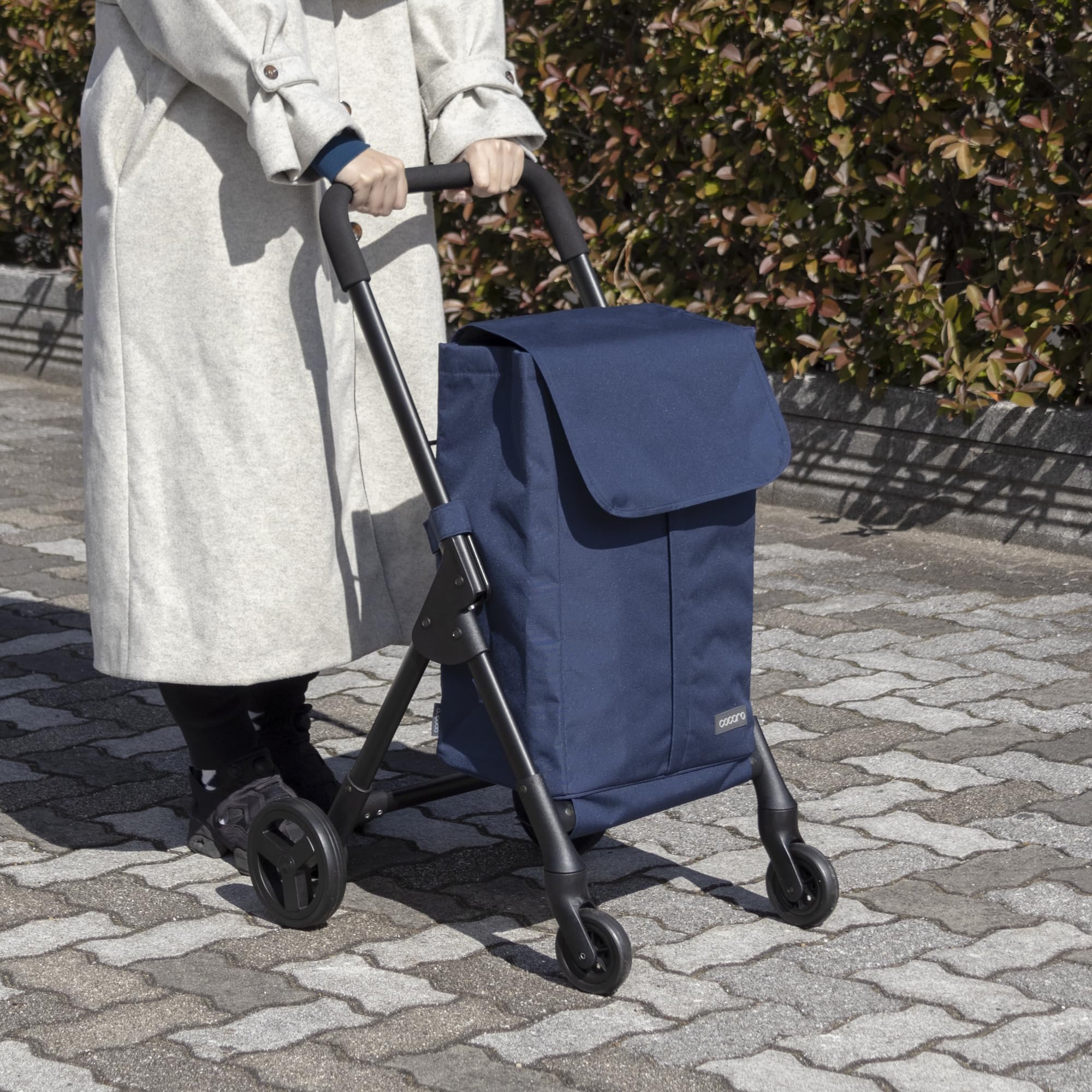 Amazon｜REP 前押し4輪カート NAVY サイズ：バッグ：約W32 D22 H49