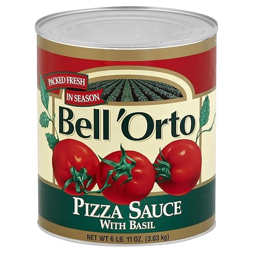 Bell'Orto - Salsa de pizza con albahaca (6.11 libras, paquete de 6)