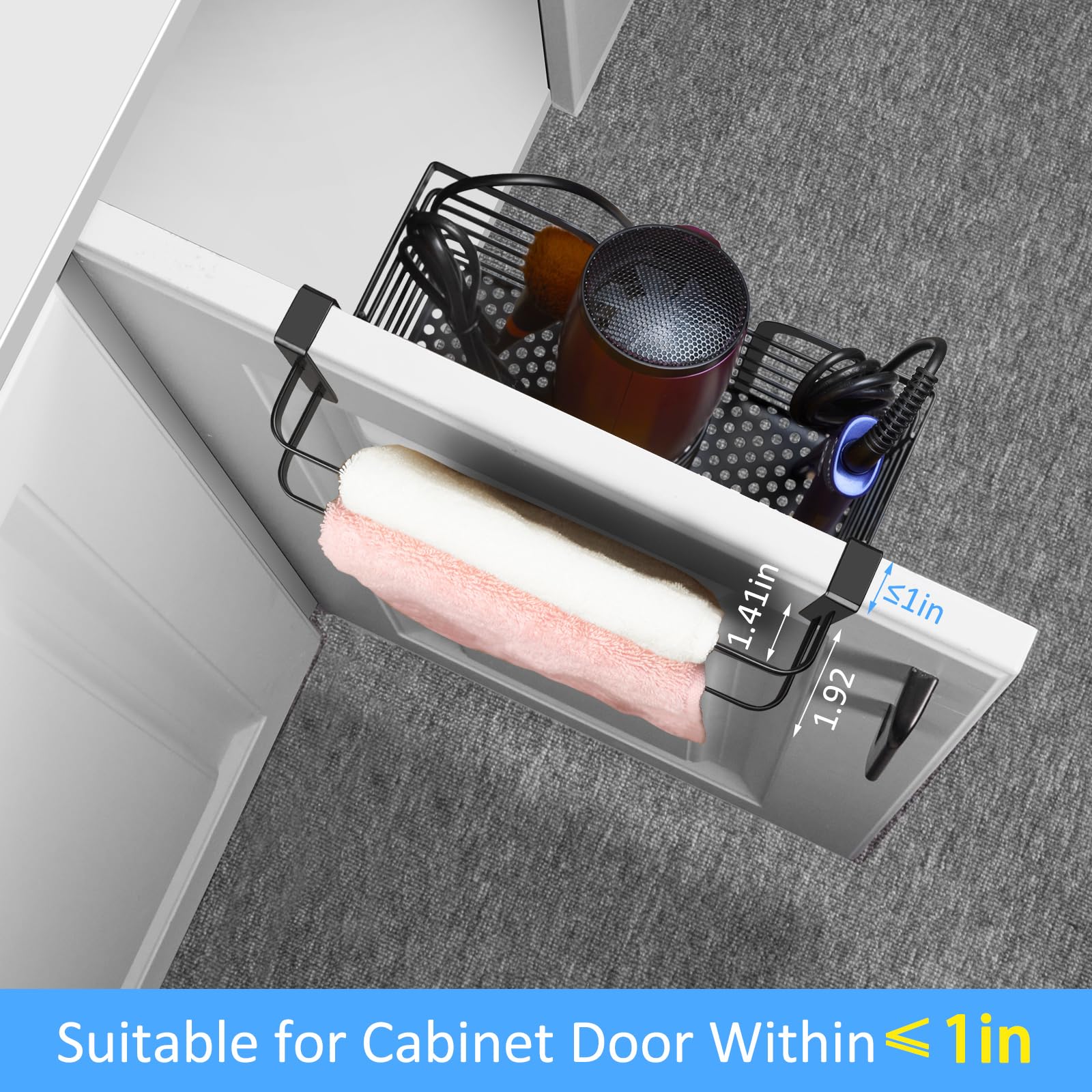 Haartrockner Halterung Ohne Bohren - Platzsparende Wandhalterung Für Badezimmer