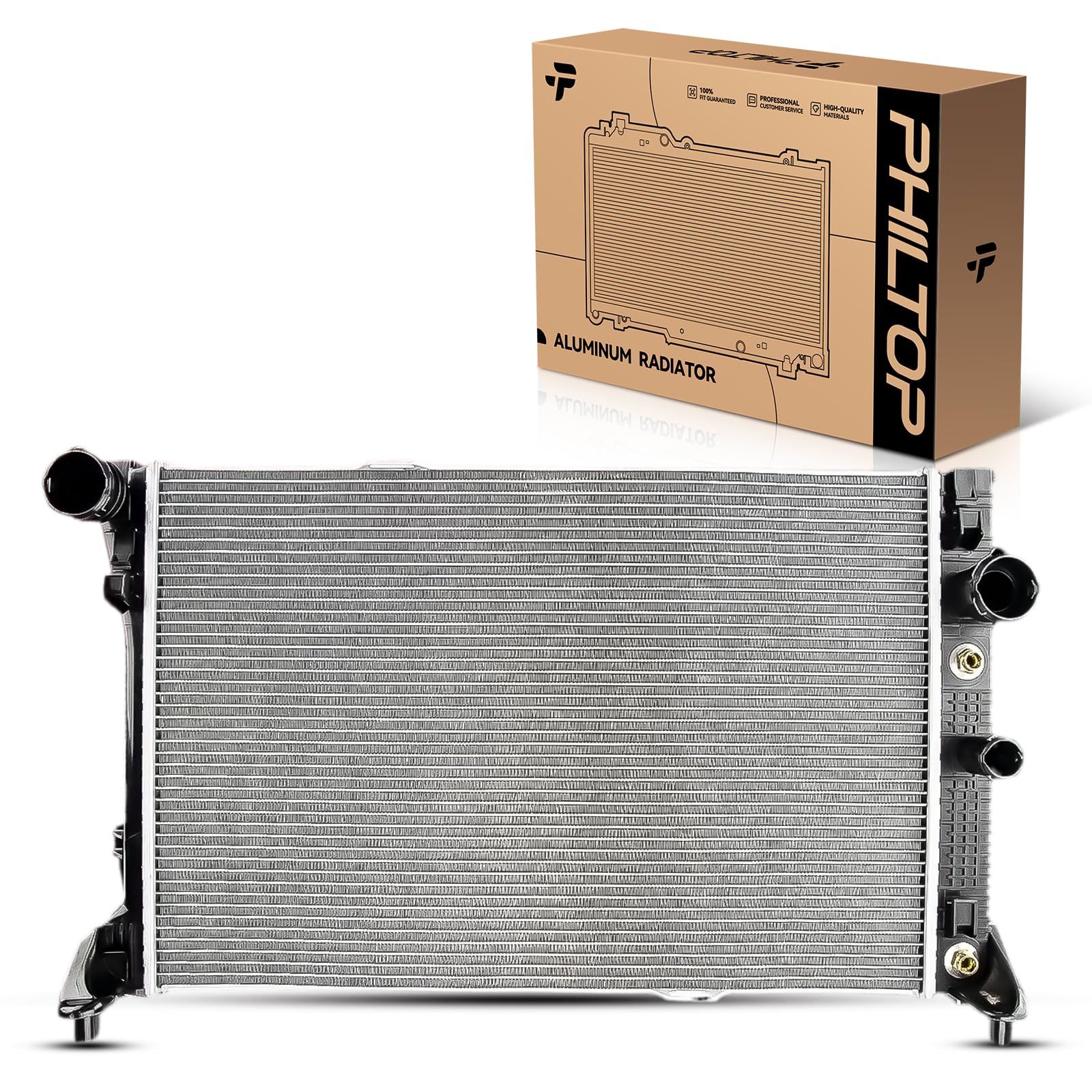 PHILTOP Car Radiators Compatible with 2000-2004 Dakota 2000-2003 Durango (Core Thickness: 1 in) CU2294