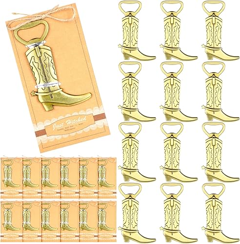 Miniatura 1 de 12 abrebotellas de metal para botas vaqueras abridores de botellas de acero inoxidable para bodas cumpleaños aniversario bronce