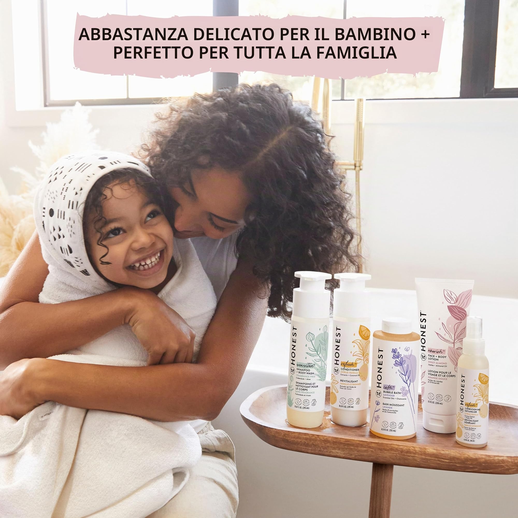Honest - Bagno schiumogeno ipoallergenico alla lavanda con piante di origine naturale, lavanda da sogno, 30 ml