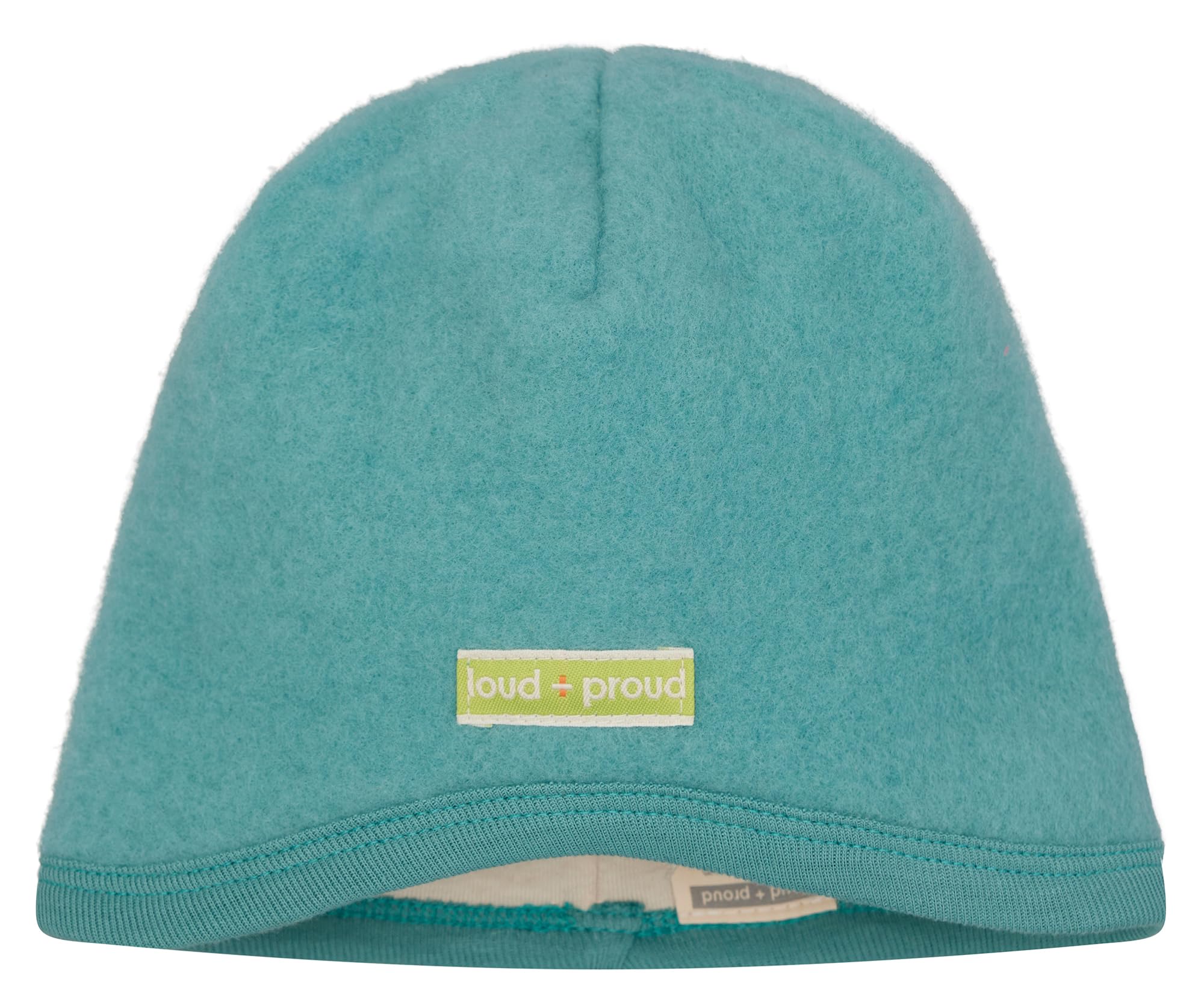 loud + proud Unisex Kinder Wollfleece, GOTS Zertifiziert Mütze