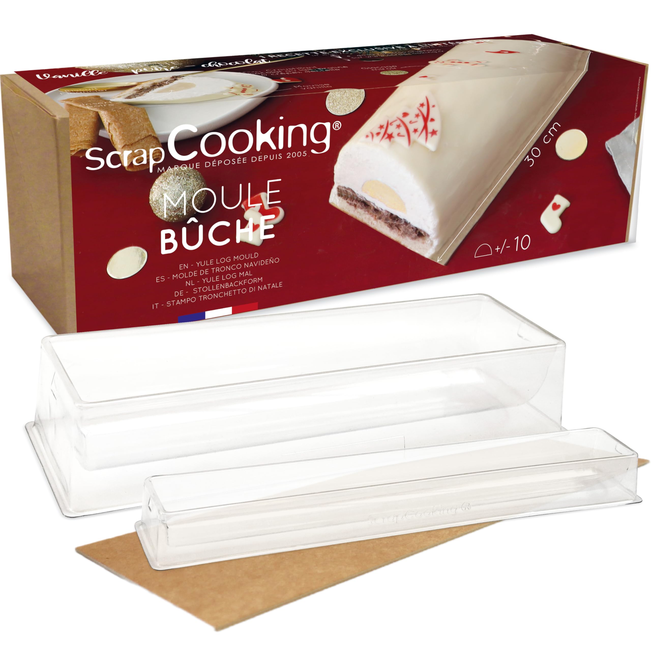 ScrapCooking 1921 PVC Log Mould, White (33 x 11.4 x 6.4 cm)