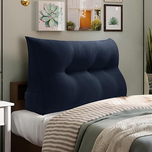 Almohada WOWMAX grande de apoyo con forma triangular, almohada con forma de cuña para respaldo o lectura, cabecero para el día de la Madre, para la