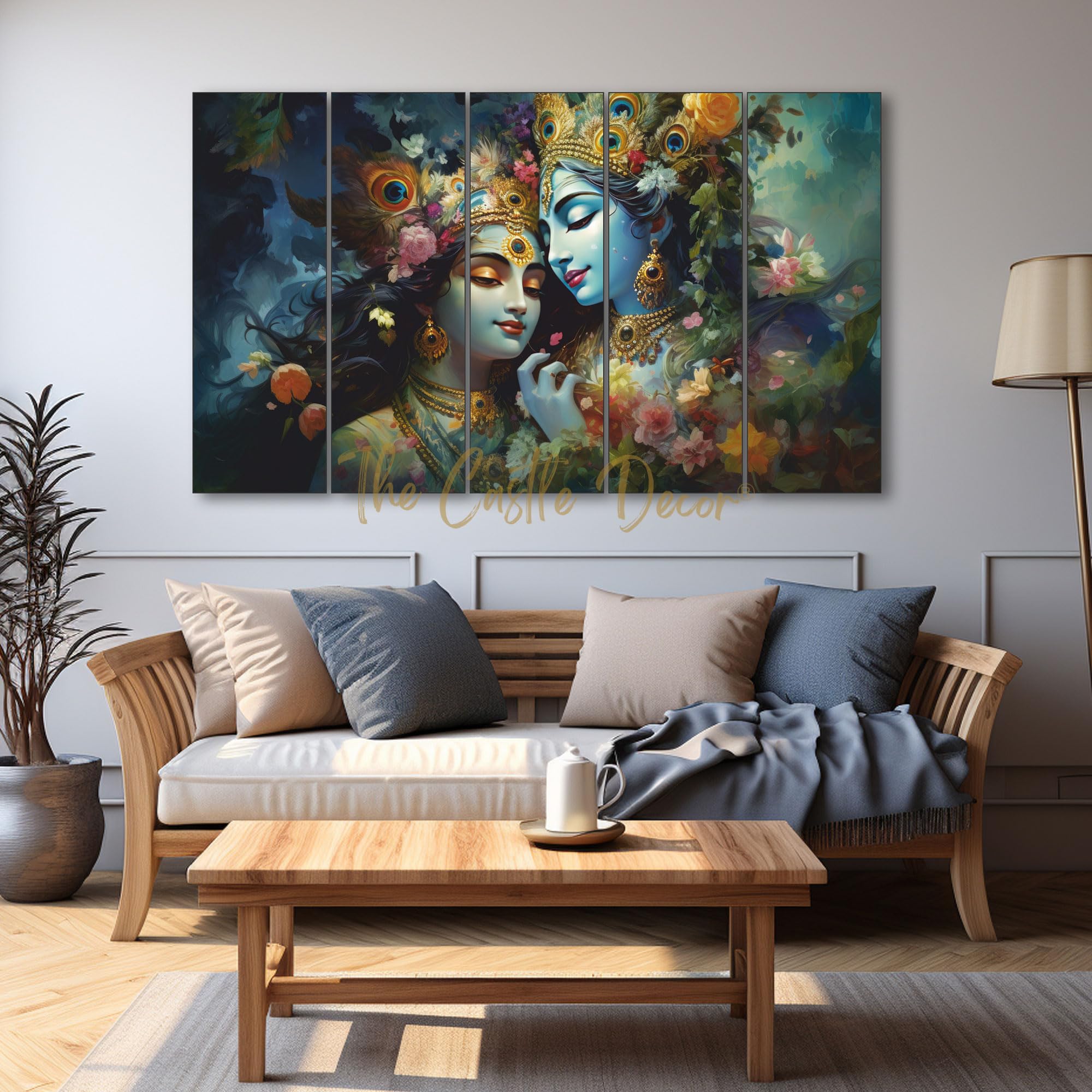 The Castle Decor Radha krishana painting with frame 5 Big Size (27x48) Wall Art for living room,Bedroom,Drawing room,Hotels-Digital Painting (B0CTQYYVYS) Amazon Price History, Amazon Price Tracker