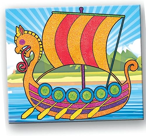 Miniatura 7 de Toykraft Kit de arte de arena para niños, kits de actividades de artes y manualidades para niños de 3 a 5 años - Barcos