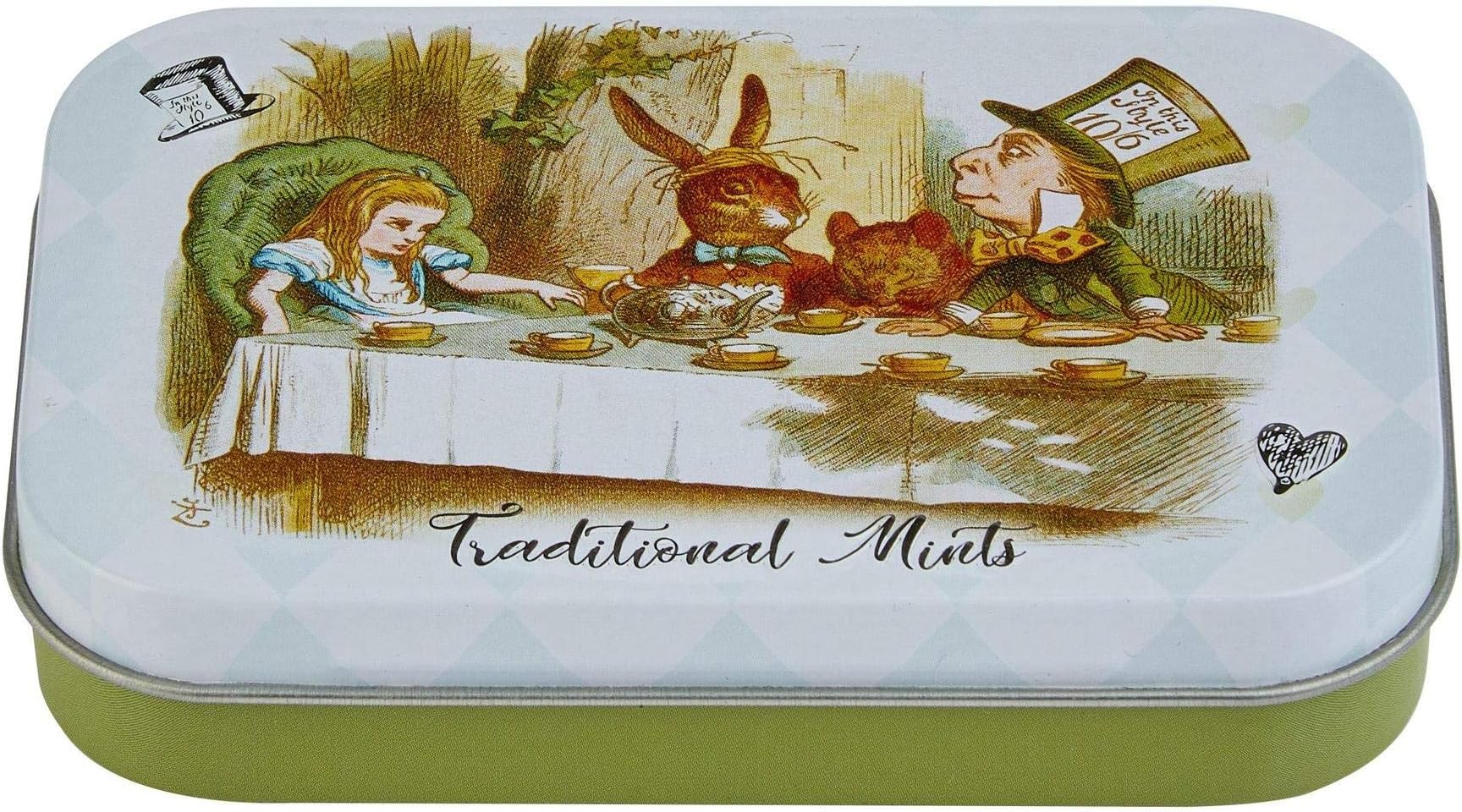Alice in Wonderland Sugar Free Mints Tin 35g – Traditional Pocket-Sized British Gift & Souvenir