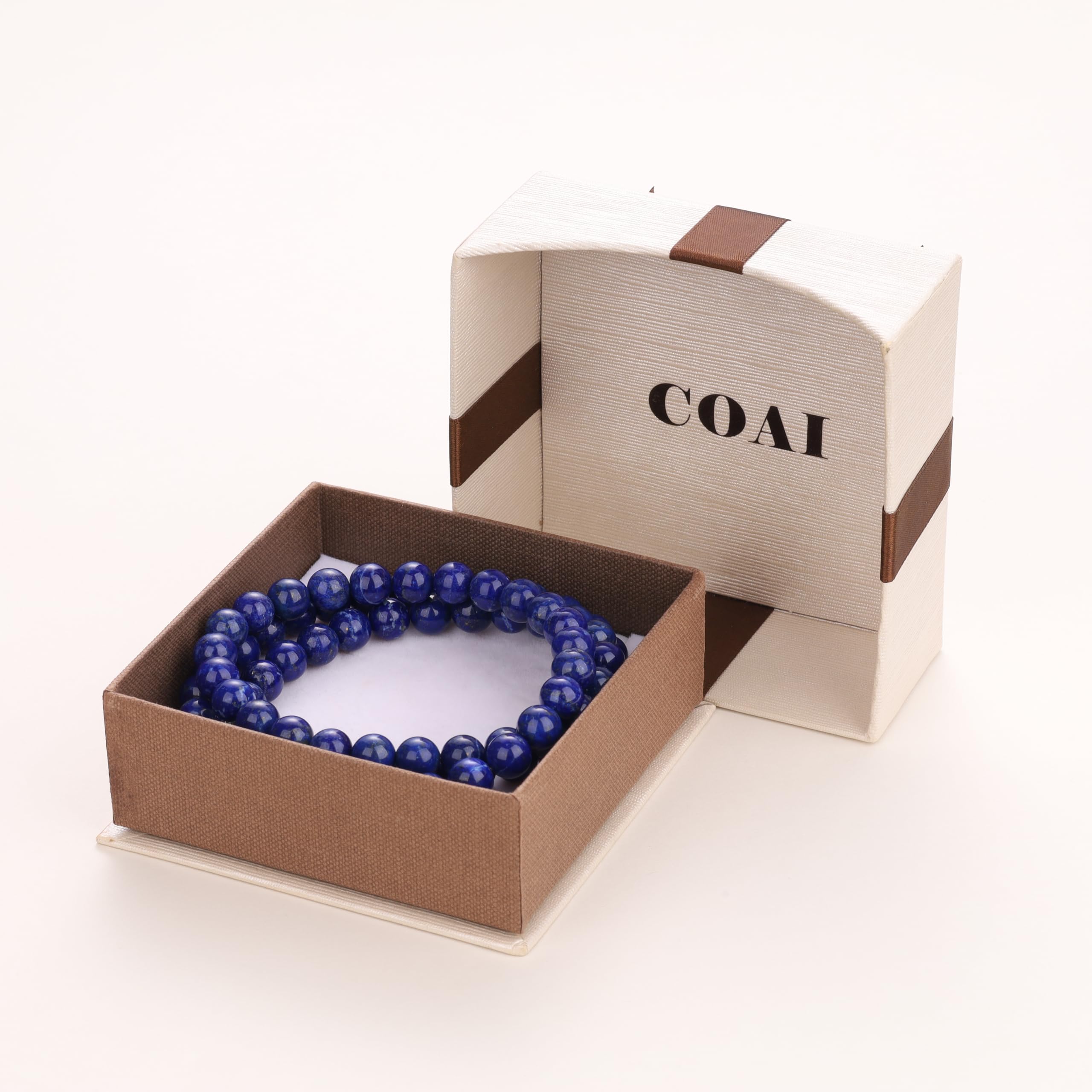 COAI Collana con Perle in Pietre Naturali e Perla Amuleto Shou in Argento