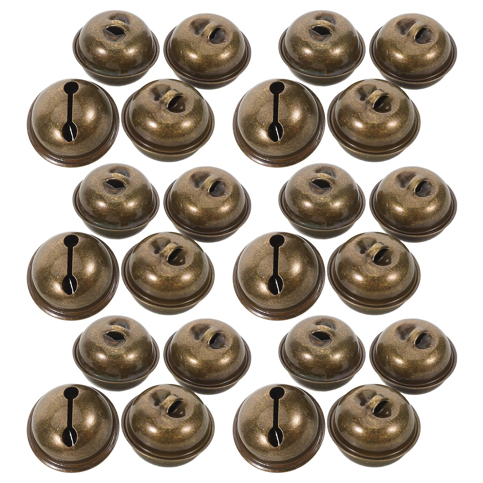 Beaupretty 150 Piezas Cascabel Vintage de Hierro Dorado para Navidad, Bodas