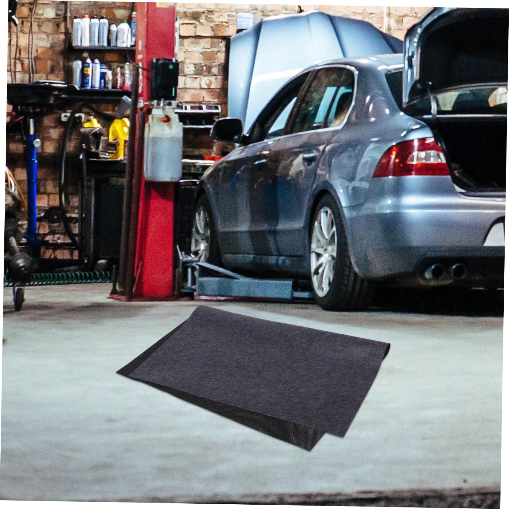 Ölauffangmatte für Garagenboden 91,5x122cm rutschfest Wasserfest aus Filz Waschbar für Werkstatt und Fahrzeugpflege